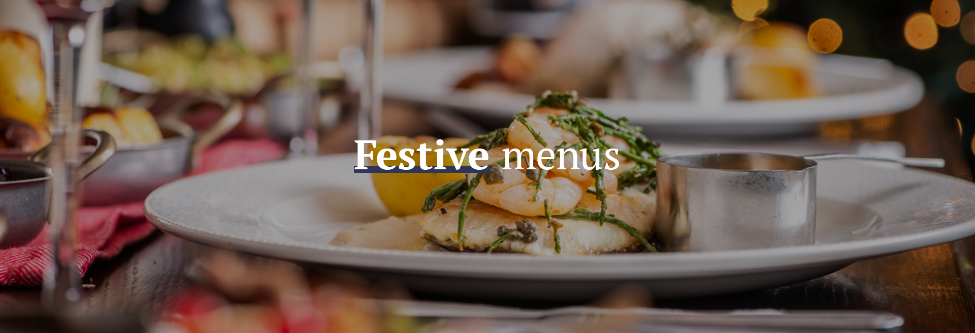 Festive Christmas Menu at The Woodstock Arms 