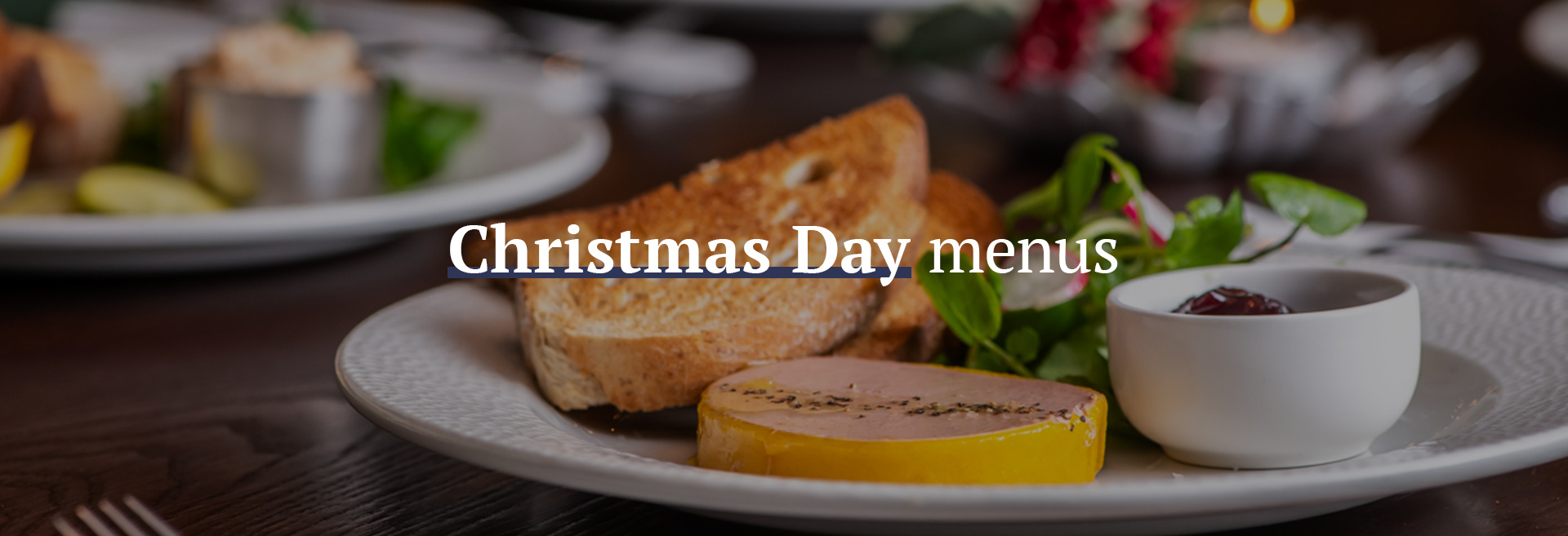 Christmas Day Menu at The Woodstock Arms