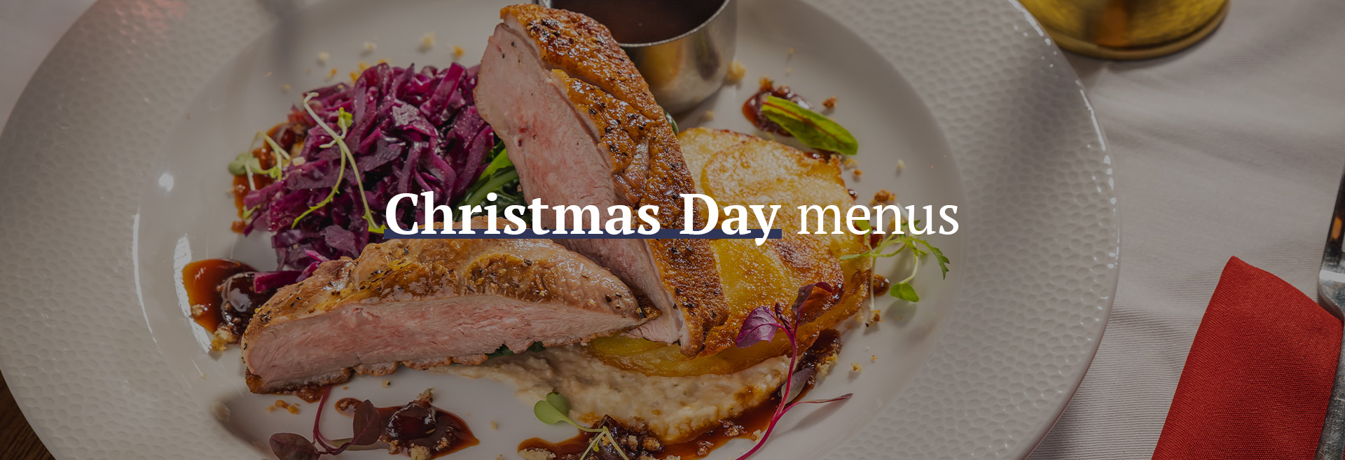 Christmas Day Menu at The Woodstock Arms